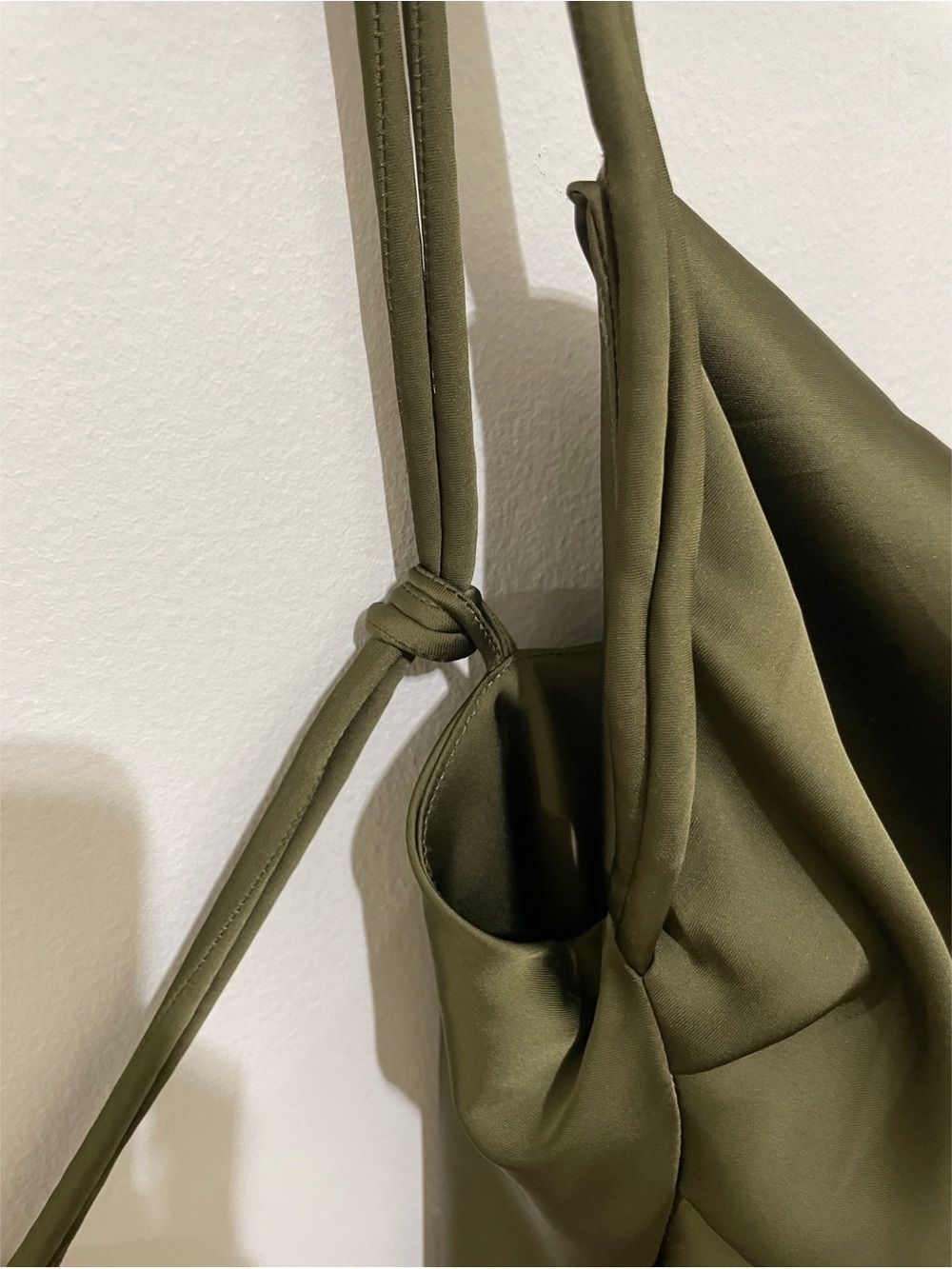 NWT House of Harlow 1960 Olive Green Slip Dress with Braided Detail, Size XL - Picture 14 of 14